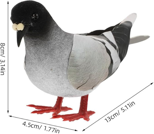 5Pcs Realistic Simulation Pigeon Models Imitation Pigeons for Home and Garden Decor Lifelike Ornamental Birds for Indoor and Outdoor Use for Photography Props