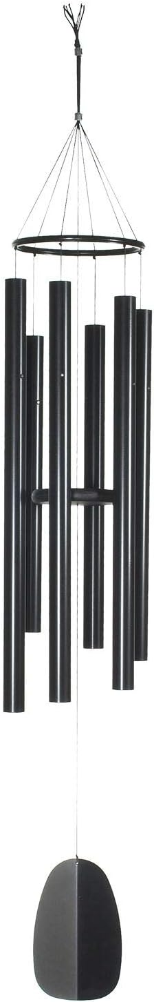 Woodstock Chimes Signature Collection, Bells of Paradise, Black 54", Decor Designs Wind Chimes for Outdoor, Patio, Home or Garden Décor (BPK54)