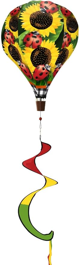 Briarwood Lane Ladybugs and Sunflowers Hot Air Balloon Spinner