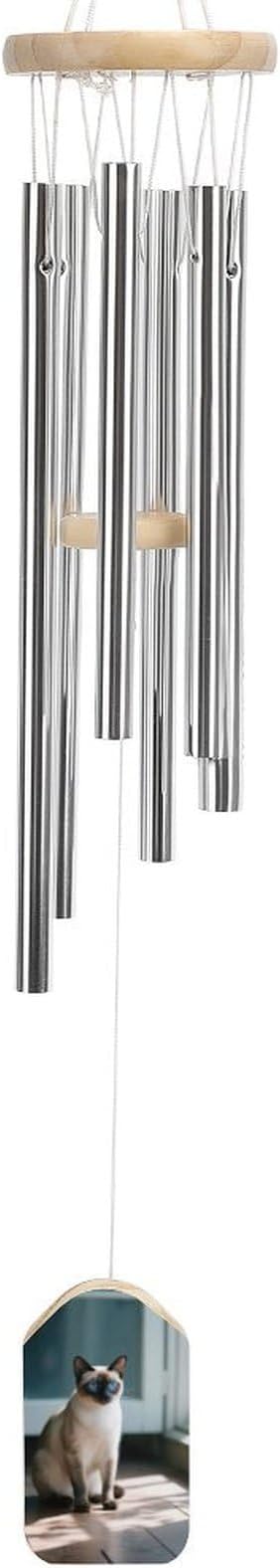 Wind Chimes for Outside Metal Wind Chimes Cat by The Window Garden Backyard and Patio Decoration