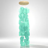 Wind Chimes for Outside 26", Clear Tones Sea Shell Wind Chimes Outdoor, Handcrafted Capiz Sea Glass Shells Windchimes Memorial Wind Chime for Patio, Garden, Porch Decor, Beach Gifts