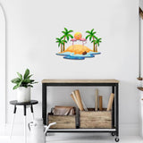 MeMate Flamingo Metal Sign, Personalized Name Outdoor Sign, Flamingo House Outdoor Decor for Porch Deck Backyard Patio Pool, 8 to 24 inches