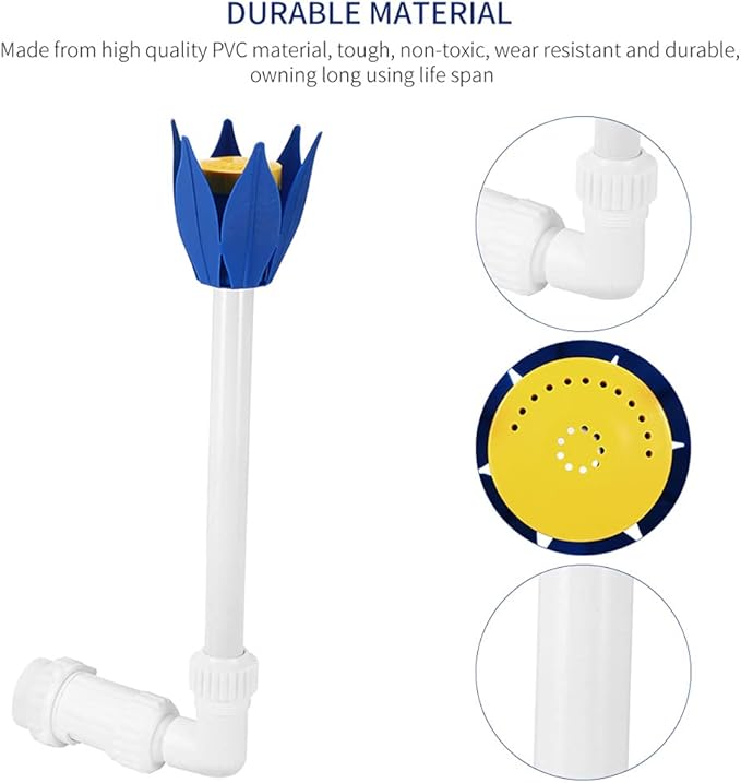 Pool Fountain Jet Adjustable Waterfall Pool Fountain Spray Above & Inground Swimming Pool Waterfall Sprayer Lotus Flower Pond Fountain Nozzle Accessories