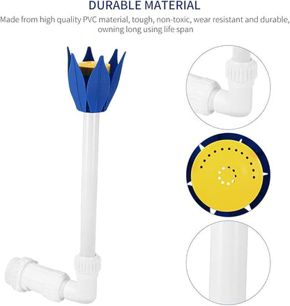 Pool Fountain Jet Adjustable Waterfall Pool Fountain Spray Above & Inground Swimming Pool Waterfall Sprayer Lotus Flower Pond Fountain Nozzle Accessories