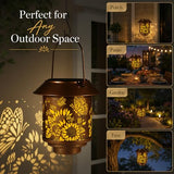Solar Hanging Lantern - Butterfly Design
