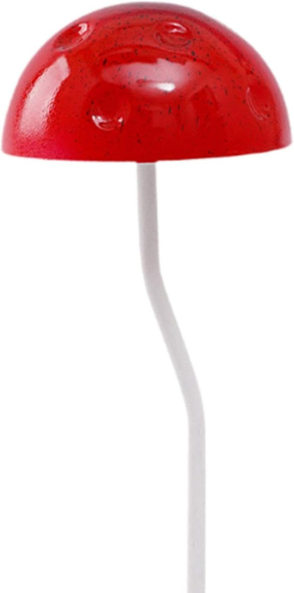 Fairy Garden Stake Decorative Figurine Yard Art for Pathway Terrace Lawn Porch Outdoor Decor- Red