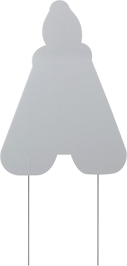 Happy Birthday Yard Signs with Metal Stakes, 17" Letters, Weather Resistant