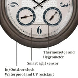 Presentime 18 Inch Illuminated Outdoor Clock