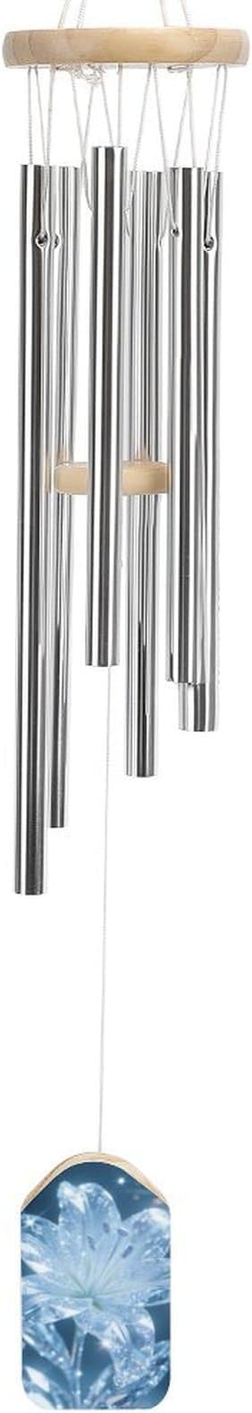 Wind Chimes for Outside Metal Wind Chimes Crystal Lily Garden Backyard and Patio Decoration