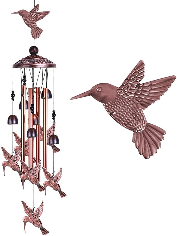 Alnicov Wind Chime,Outdoor Indoor Decor,Deep Tone Memorial Wind Chime for Outdoor Home Patio,Porch,Garden,Yard Decoration
