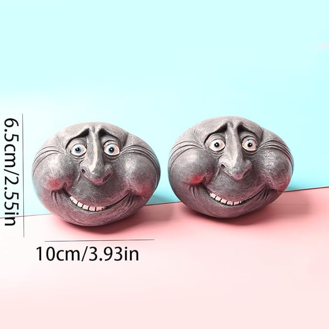 1pc Contemporary Style Funny Rock Figurine - Resin Garden Lawn Statue, Outdoor Patio Sculpture, Quirky Home Decor Craft for Various Rooms, Easter, Hanukkah, Thanksgiving, No Electricity Needed