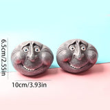 1pc Contemporary Style Funny Rock Figurine - Resin Garden Lawn Statue, Outdoor Patio Sculpture, Quirky Home Decor Craft for Various Rooms, Easter, Hanukkah, Thanksgiving, No Electricity Needed
