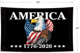 250 Years Of Freedom Black Flags 5X8Ft, 1776-2006, 250th Birthday Flag, Double Side Printed, Men Women Banner,Vibrant Colors, Double Stitched with 2 Brass Grommets, Bar Garden Street Decoration, GYM, Office Decor,Indoor Outdoor Use,Gifts. (5X8FT)