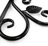 NSBELL Plants Hangers Outdoor Indoor Decor, Wall Hooks for Hanging Plant Bracket, Plant Hooks for Bird Feeder, Wind Chime, Lights, Lanterns (Black-2PCS)