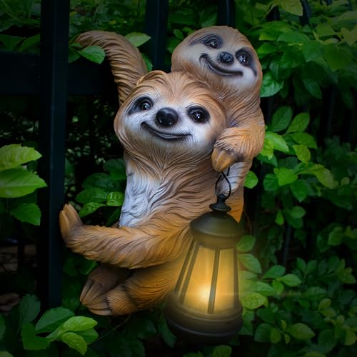 Sloth Garden Statue - Solar Light, Waterproof Outdoor Decoration