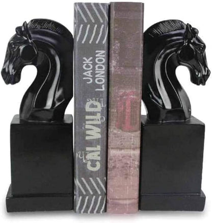 Garden Ornaments Decor Statue Outdoor,Abstract Unique Statue Sculpture Creative Statues and Sculptures Outdoor Decor for Garden,2 PCS Vintage Horse Head Book Stand Statues Resin Modern