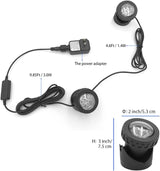 Colored Pond Lights with Timer, RGB Fountain Lights IP68 Waterproof, Underwater LED Dimmable Outdoor Light for Fish Tank Pond Fountain Garden Landscape, 2 in Set
