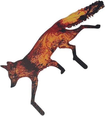 Kisangel Outdoor Stake Art for Garden Creative Hollow Design Iron Sculpture Easy to Install Lawn Ornament Durable Courtyard Decoration