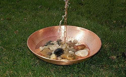 Rain Chain Copper Basin Bowl for Rain Chain Pure Copper 1- Pack