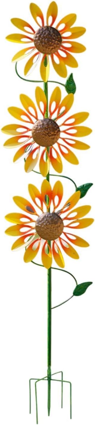 Wind Artistic Metal Garden Sculpture for Yard Art Lawn
