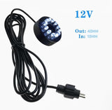 Replacement 12V Underwater 12-LED Lights Ring Submersible Fountain Pond Underwater Lights (White)