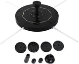 Solar-Powered Garden Fountain Decorative Aerator for Pool Led Water Pump Protection Easy to Install