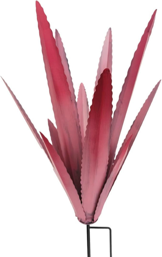 Rustic Metal Tequila Agave Sculpture, Wind Resistant Vivid Iron Plant Statue Figurines Ornament for Country Garden Courtyard Lawn Patio Decor, Metal Yard Art Holiday Outdoor Decorations (C)