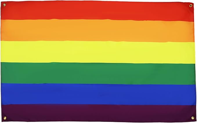 AZ FLAG Rainbow Flag 150 x 90 cm with 4 Eyelets for Balcony or Wall