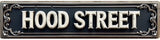 Decorative Tin Signs 16 * 4 Inches Hood Street Sign - Beach Theme Decor Outdoor Signs Vintage Room Decor for Bedroom Patio Garage
