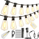 ST38 Outdoor String Lights 65FT - Warm White, App/Remote Control