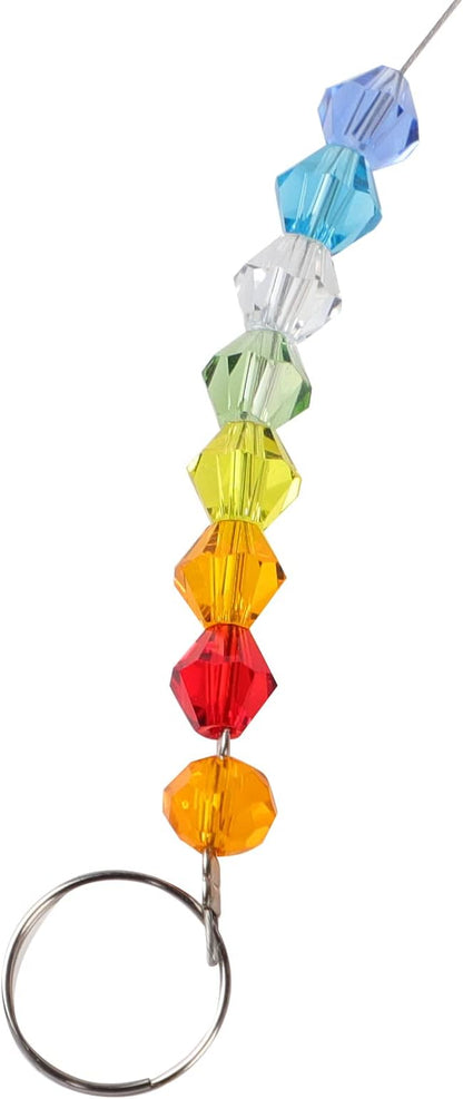 Crystal Flower Suncatcher Stained Glass Beads Rainbow Maker Window Wall Hanging Prism Pendant Garden Outdoor Home Decor Ornaments
