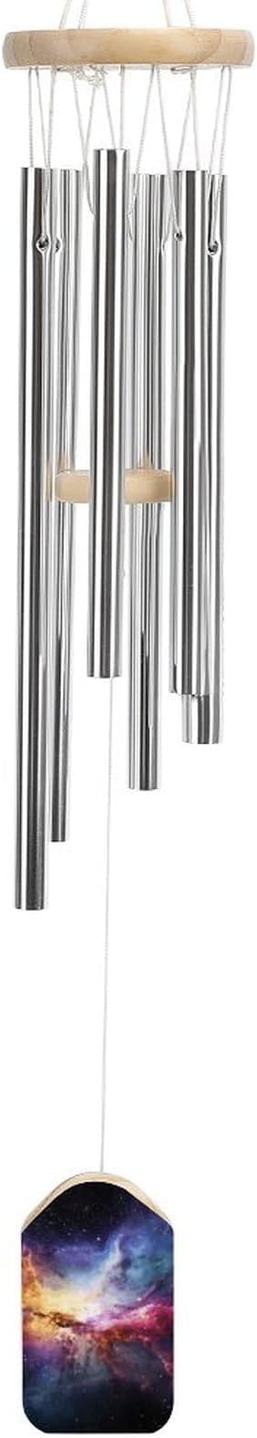 Large Aluminium Wind Chimes 20.5" Inches Nebula and Galaxy in The Universe Wind Chimes for Outside Memorial Wind Chimes Sympathy Wind Chime for Outdoor Garden Patio Decoration