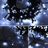 22FT Solar String Lights - 50 LED, 8 Modes, White