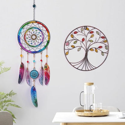 SEINHIJO Metal Arrow Wind Chimes Sandblasted Glass Decor Wall Art Memorial Gift for Outdoor Indoor Mom 21.7 Inch