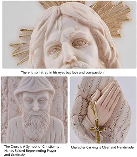 Garden Ornaments Decor Statue Outdoor,Abstract Unique Statue Sculpture Creative Statues and Sculptures Outdoor Decor for Garden,Christ Sculpture Hand Innovative Resin Statue Crafts Interior