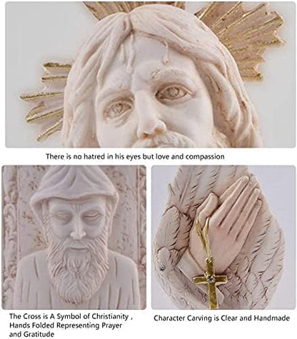 Garden Ornaments Decor Statue Outdoor,Abstract Unique Statue Sculpture Creative Statues and Sculptures Outdoor Decor for Garden,Christ Sculpture Hand Innovative Resin Statue Crafts Interior