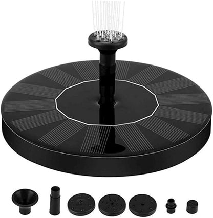 SUPVOX 1W Solar Floating Fountain Pump for Garden Pool Outdoor Solar Panel Water Fountain Decoration Black for Water Features