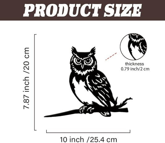 SUPERDANT Metal Owl Garden Decor for Outside Bird Animals Yard Stakes for Decorations Outdoor Statues Iron Art Stake Decorative Silhouette Lawn Ornament Patio Porch Farmhouse Decoration Gifts