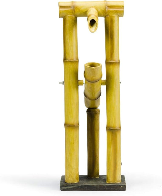 Aquascape Deer Scarer Bamboo Fountain Fountain for Ponds and Water Gardens, Shishi-Odoshi Inspired, Poly-Resin | 78306