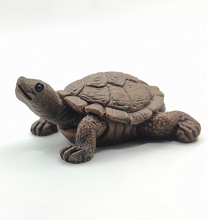 Realistic Tortoise Resin Figurine, Decorative Ornament for Garden, Pond, Patio, Courtyard, Planter and Mini Landscape, Suitable for Indoor and Outdoor Display