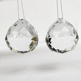 20 Pack Clear Hanging Crystal Prism Feng Shui Ball Crystal Glass Ball Pendant Rainbow Maker for Window Suncatcher Gift, 20mm