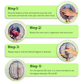 Mother Baby Flamingo Wind Spinner - 3D Hanging Ornament