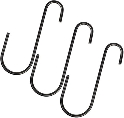 Vindar 3 Pack 6 Inches Bird Feeder Hook Heavy Duty Big S Hooks Hangers for Kitchen, Office, Wind Chimes, Lanterns, Gardening Tools, Hummingbirds Feeders, Bird House, Lanterns