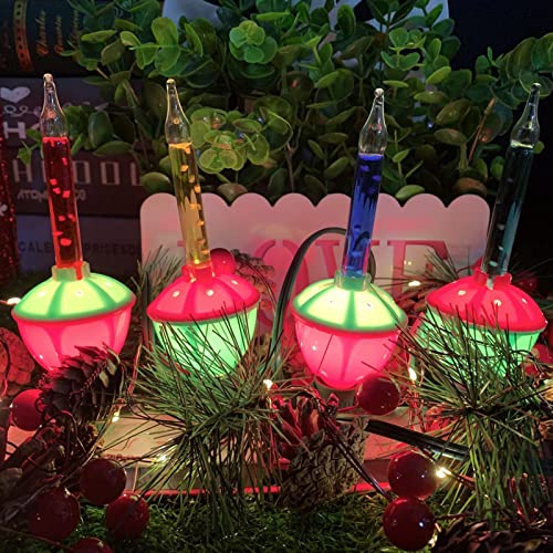 Christmas Bubble Lights - 11Ft Multicolor, 2 Pack (14 Lights)