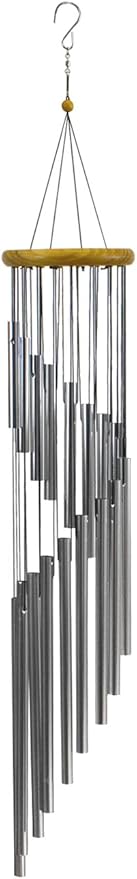 Sorbus Wind Chimes – Tubular Decorative Outdoor Garden Accent with Soothing Musical Bell Sounds – Great for Memorial, Home, Deck, Patio, or Garden, Metal