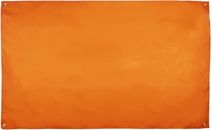 AZ FLAG Orange Flag 150 x 90 cm with 4 Eyelets Orange Flag for Balcony or Wall