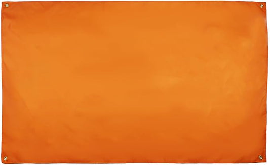 AZ FLAG Orange Flag 150 x 90 cm with 4 Eyelets Orange Flag for Balcony or Wall