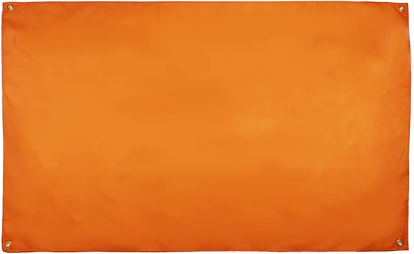AZ FLAG Orange Flag 150 x 90 cm with 4 Eyelets Orange Flag for Balcony or Wall