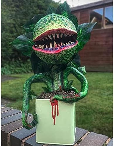 Hestar Piranha Flower Replica Movie Prop Yard Resin Ornaments Little Shop of Horrors Halloween Decoration Outdoor Decoration