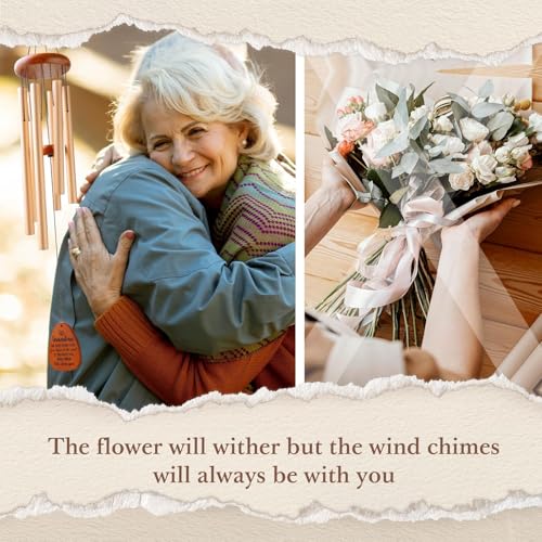 Leebbsin Gifts for Grandma, 36" Wind Chime, Best Grandma Birthday Gift